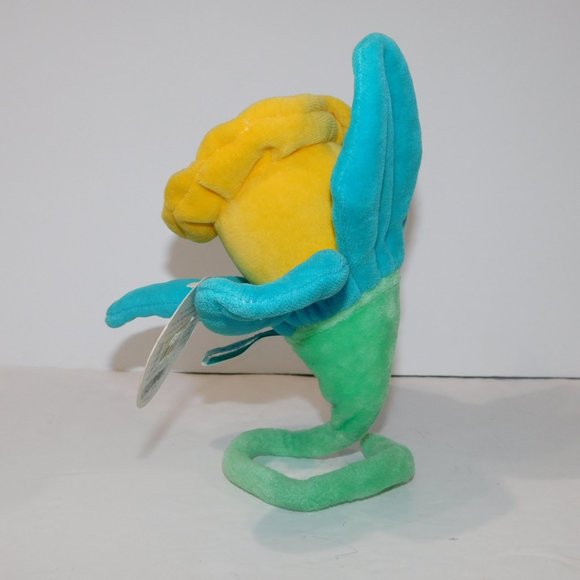 Funny Friends Soft Sculpture Daffodil Flower New with Tag Blue Yellow Plush - Picture 3 of 8